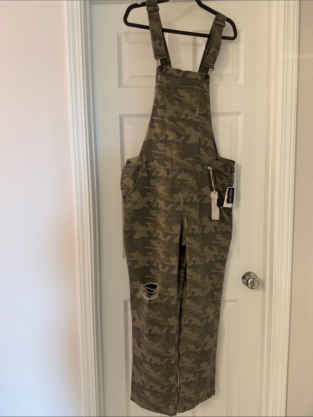 Vanilla Star Olive Green Camouflage Overalls